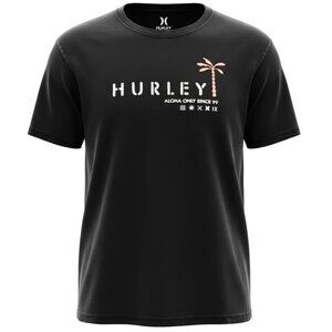 Hurley‎ Aloha Only Graphic Tee Mens M Black #256J